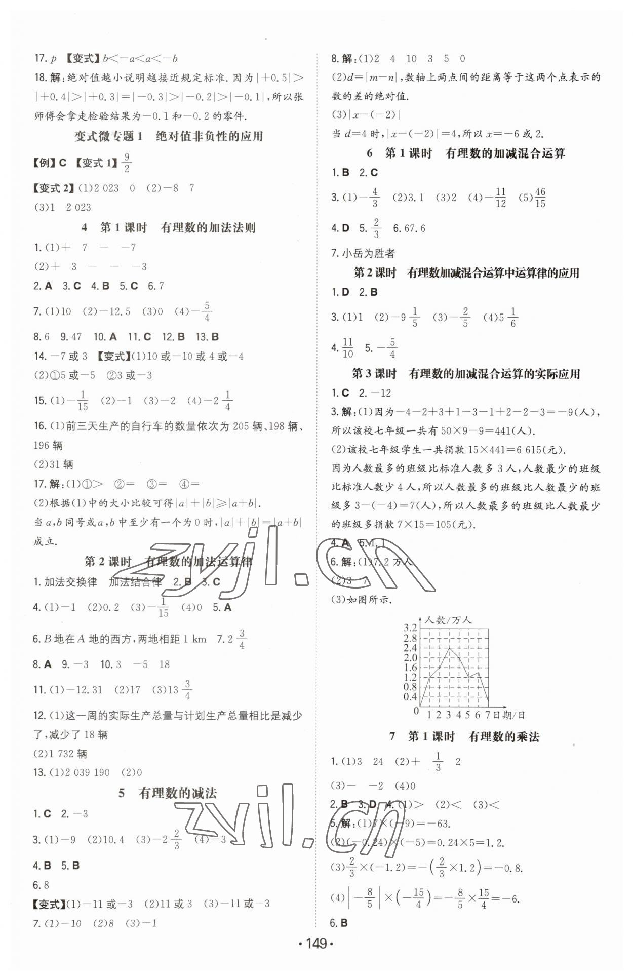 2023年一本初中同步一本訓(xùn)練方案七年級(jí)數(shù)學(xué)上冊(cè)北師大版 第3頁(yè)