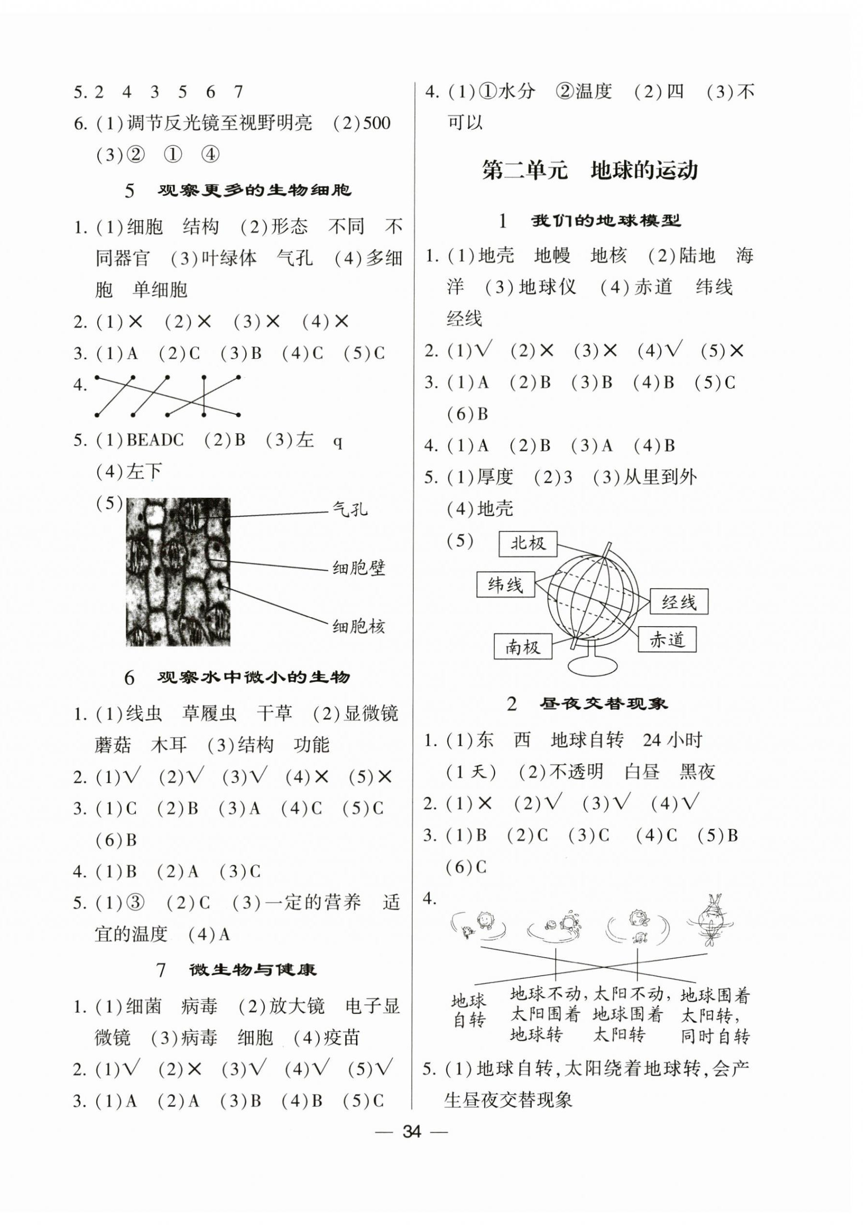 2023年經(jīng)綸學(xué)典棒棒堂六年級(jí)科學(xué)上冊(cè)教科版 第2頁(yè)