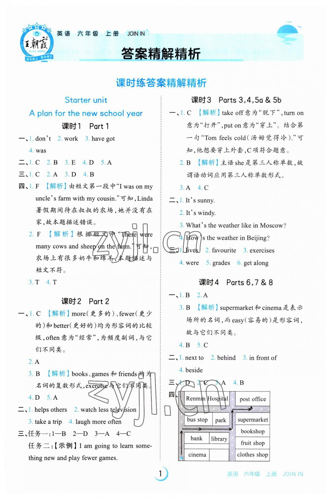 2023年王朝霞德才兼?zhèn)渥鳂I(yè)創(chuàng)新設(shè)計(jì)六年級(jí)英語(yǔ)上冊(cè)Join in 第1頁(yè)