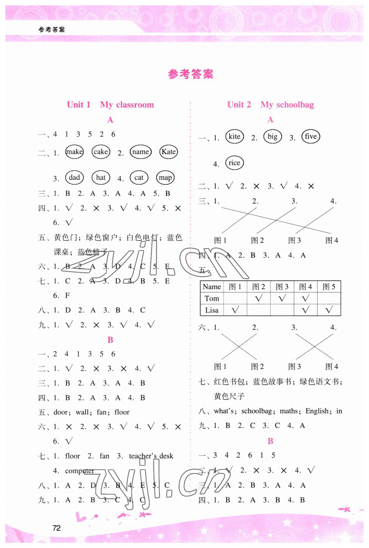 2023年新课程学习辅导四年级英语上册人教版 第1页