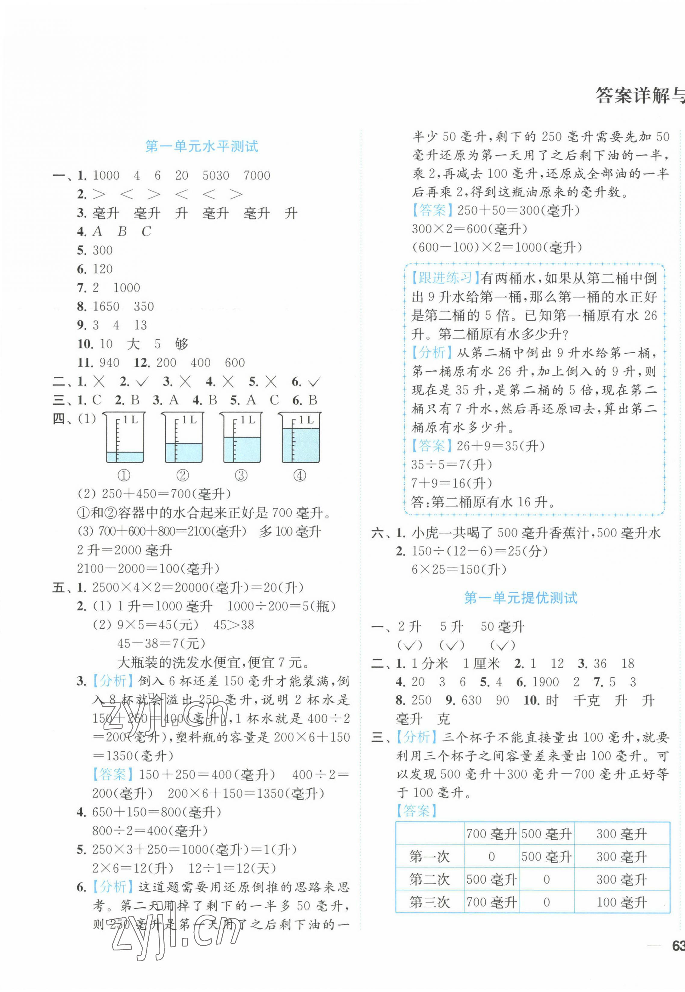 2023年小題狂做全程測評卷四年級數(shù)學(xué)上冊蘇教版 第1頁