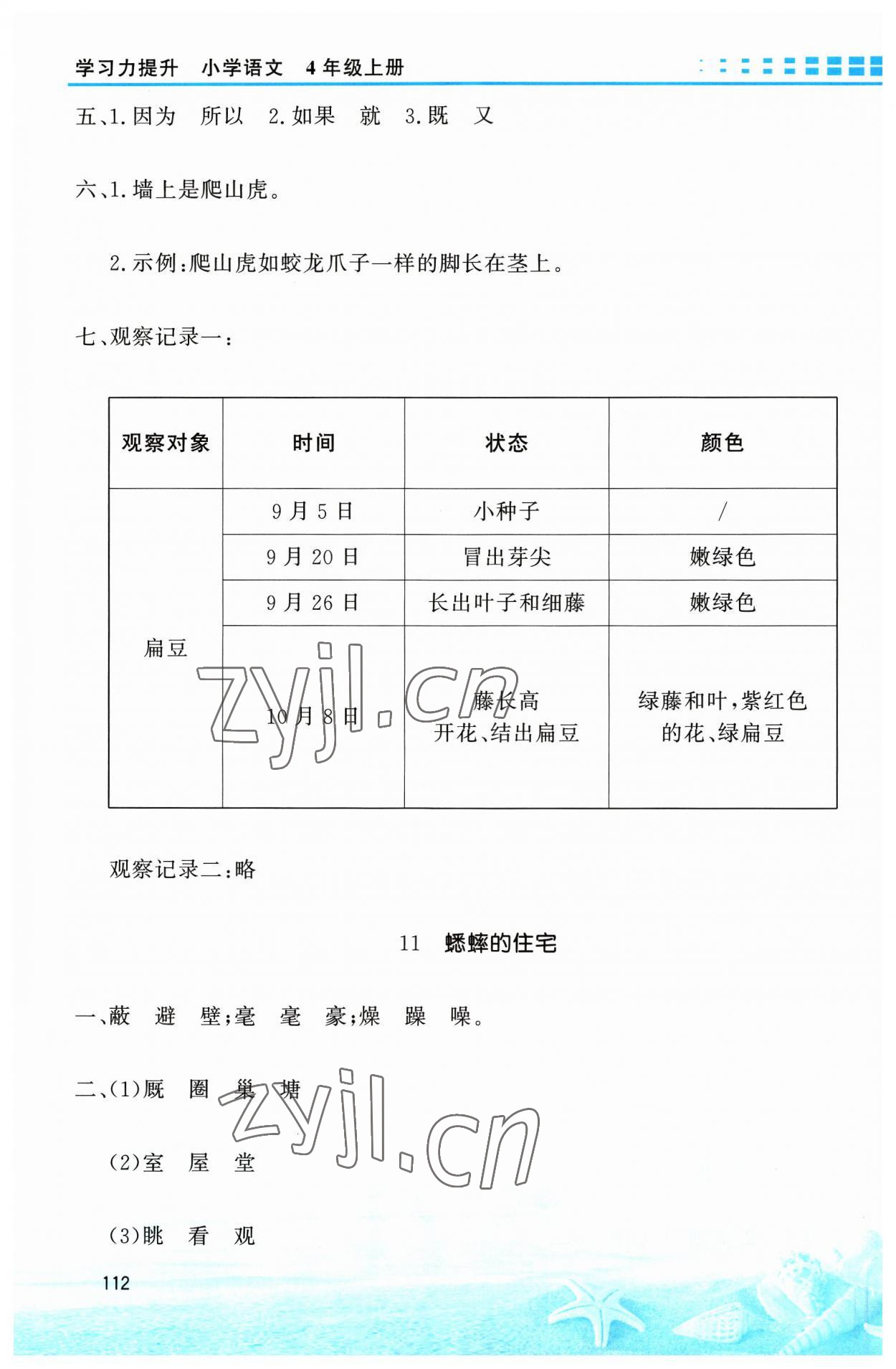 2023年學習力提升四年級語文上冊人教版 第6頁