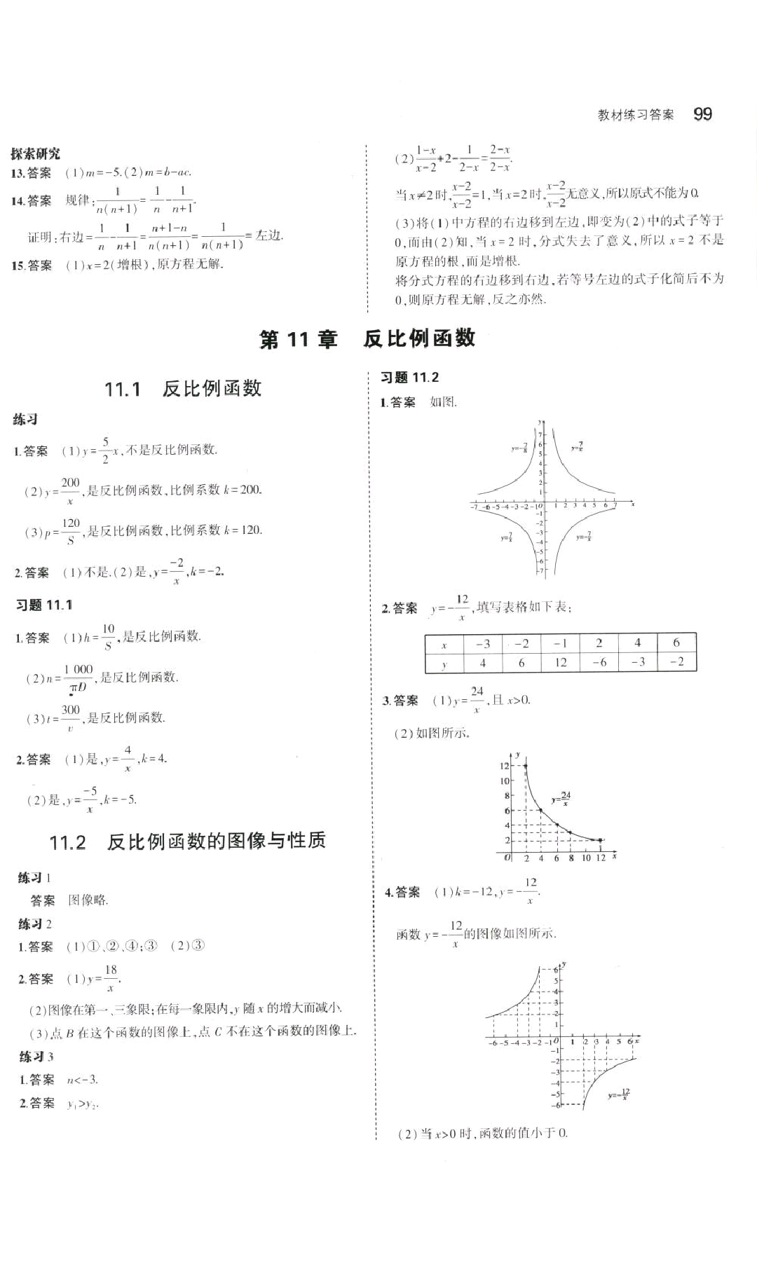 課本2016年蘇科版八年級數(shù)學(xué)下冊 參考答案第13頁