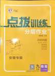 2024年點(diǎn)撥訓(xùn)練九年級(jí)物理上冊(cè)滬粵版安徽專版