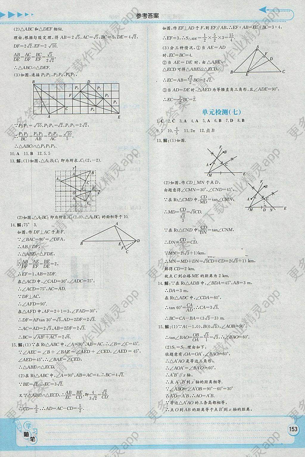 2019湘教考苑中考總復習數(shù)學永州版 參考答案第19頁