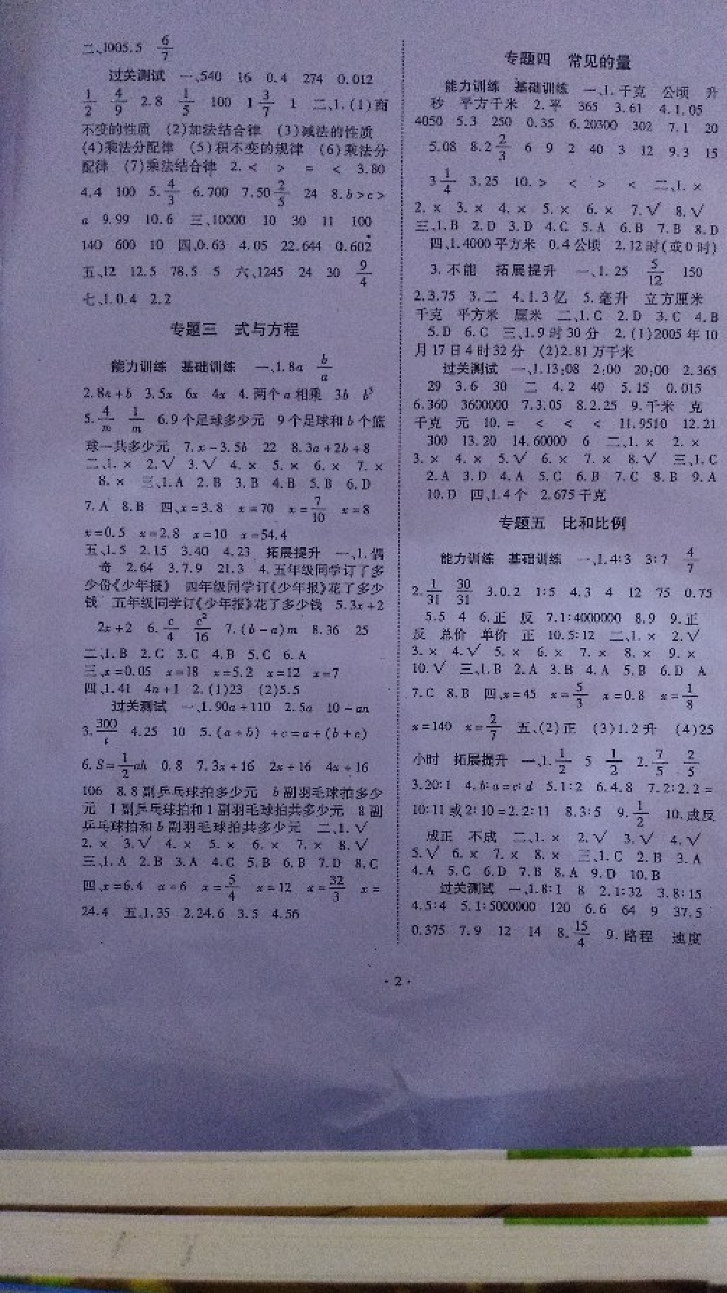 2019年小學(xué)畢業(yè)總復(fù)習(xí)數(shù)學(xué) 第2頁(yè)