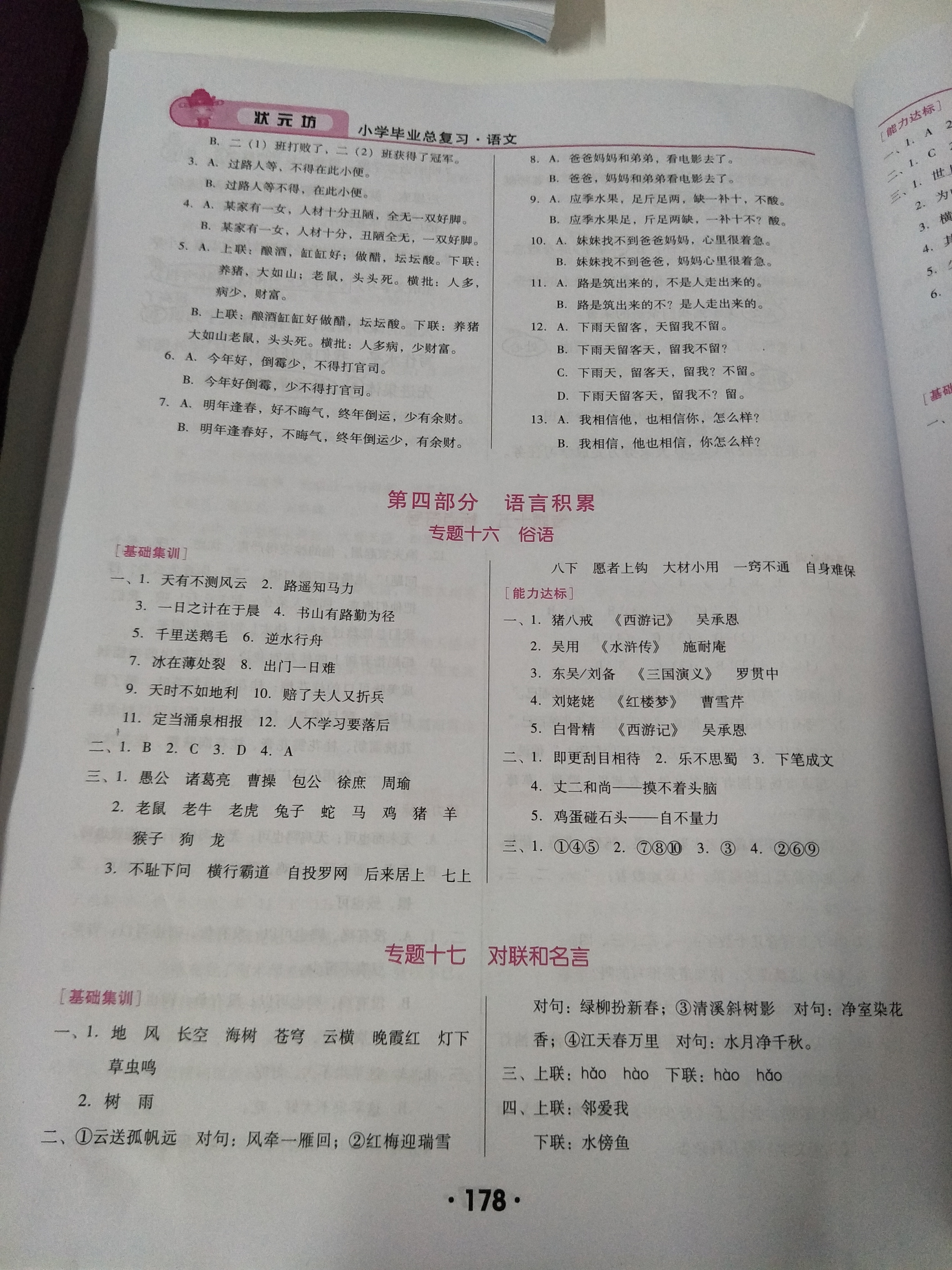 2019年?duì)钤恍W(xué)畢業(yè)總復(fù)習(xí)語(yǔ)文 第10頁(yè)