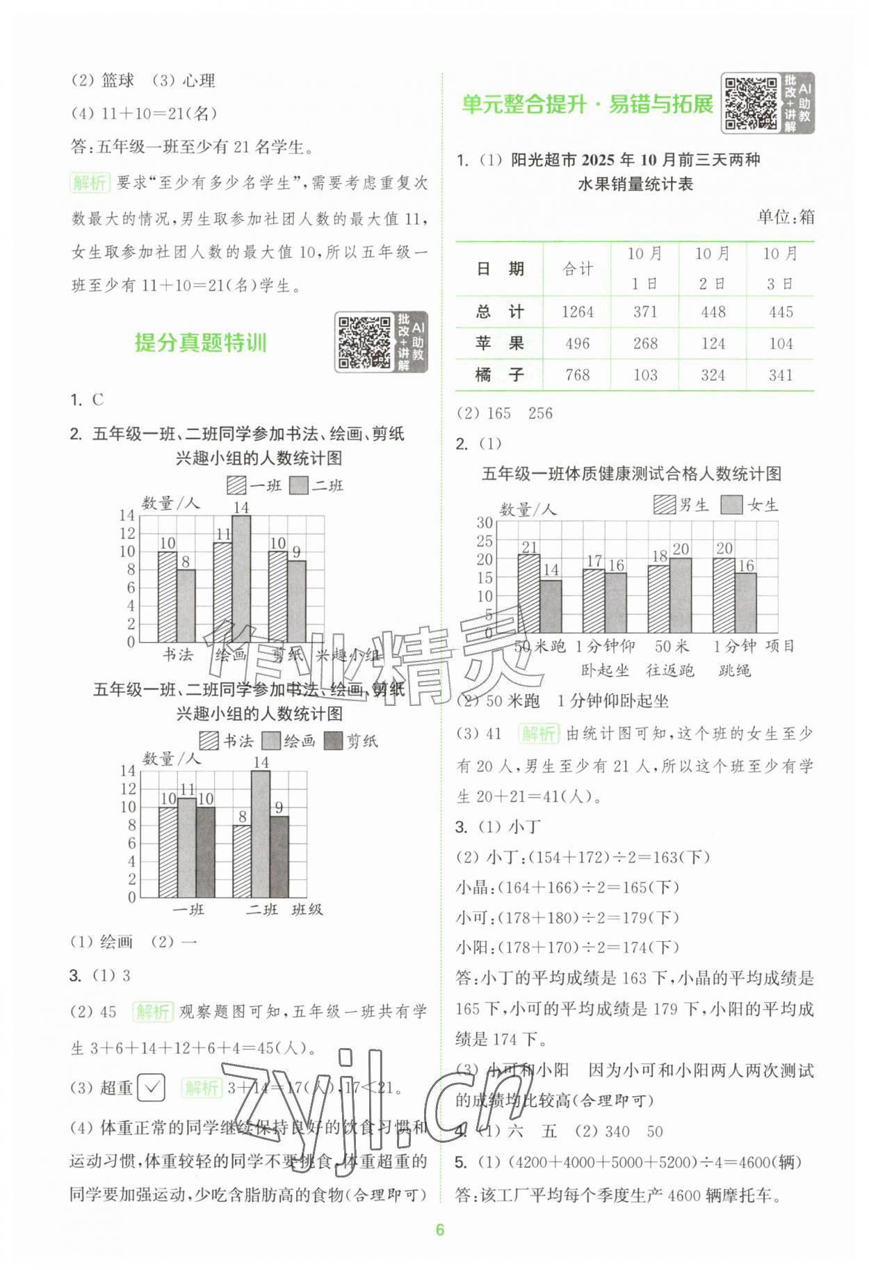 2026年拔尖特训五年级数学上册苏教版江苏专版&nbsp;第6页
