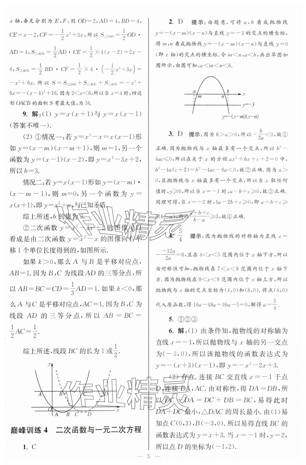 2024年小題狂做九年級數(shù)學(xué)下冊蘇科版巔峰版 參考答案第5頁