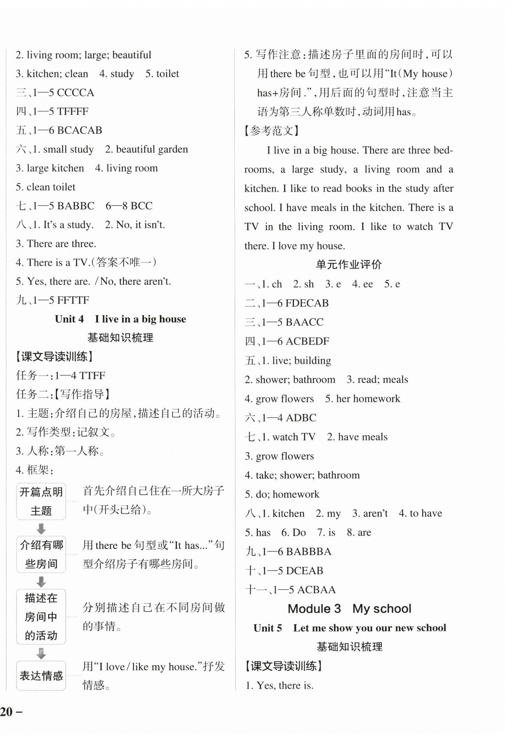 2024年小學學霸作業(yè)本四年級英語上冊教科版廣州專版 參考答案第2頁