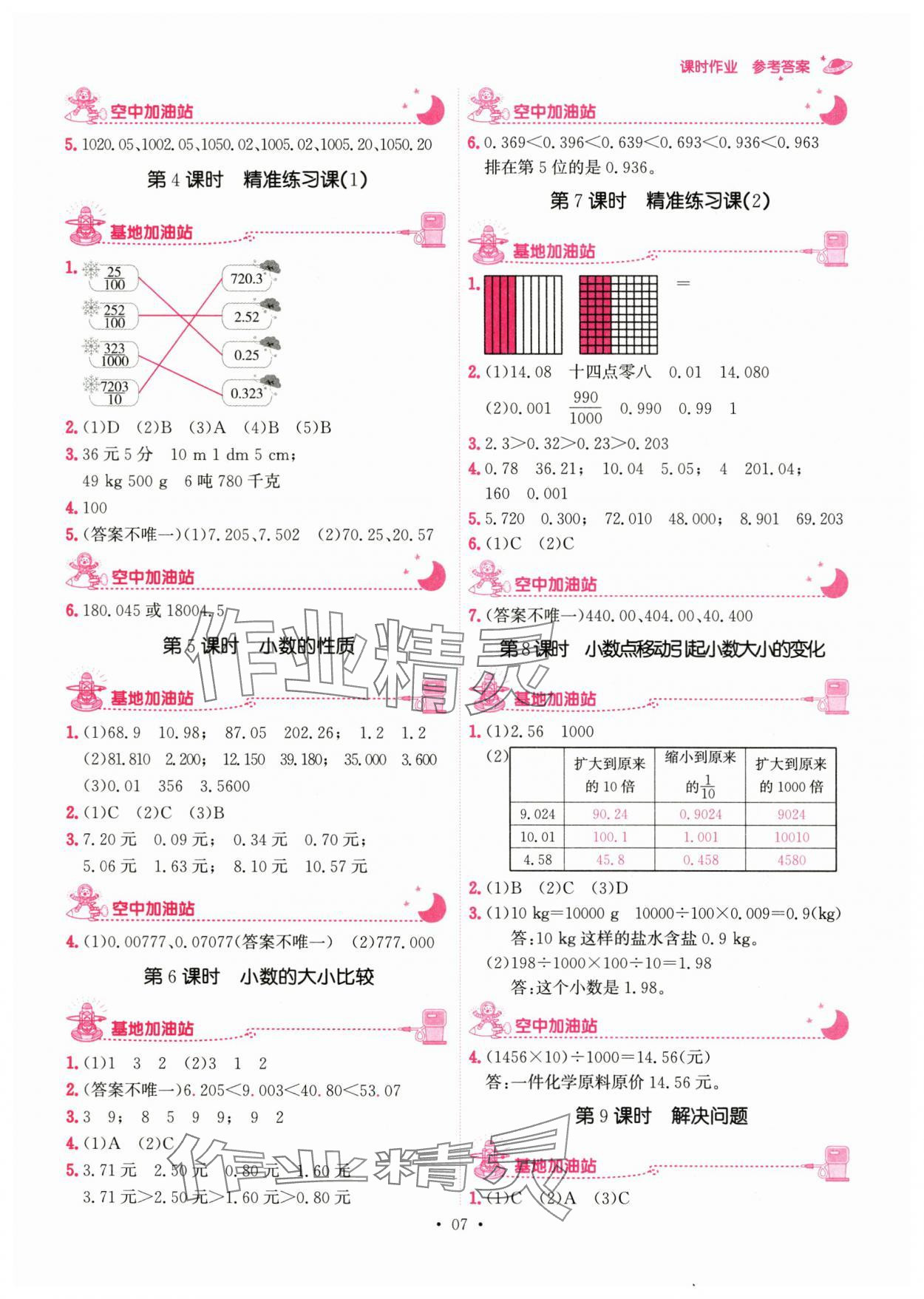 2024年趣味數(shù)學(xué)四年級(jí)數(shù)學(xué)下冊(cè) 參考答案第7頁