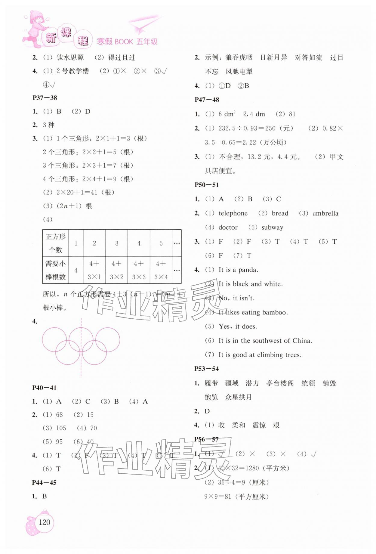 2026年新课程寒假BOOK辽海出版社五年级&nbsp;第2页