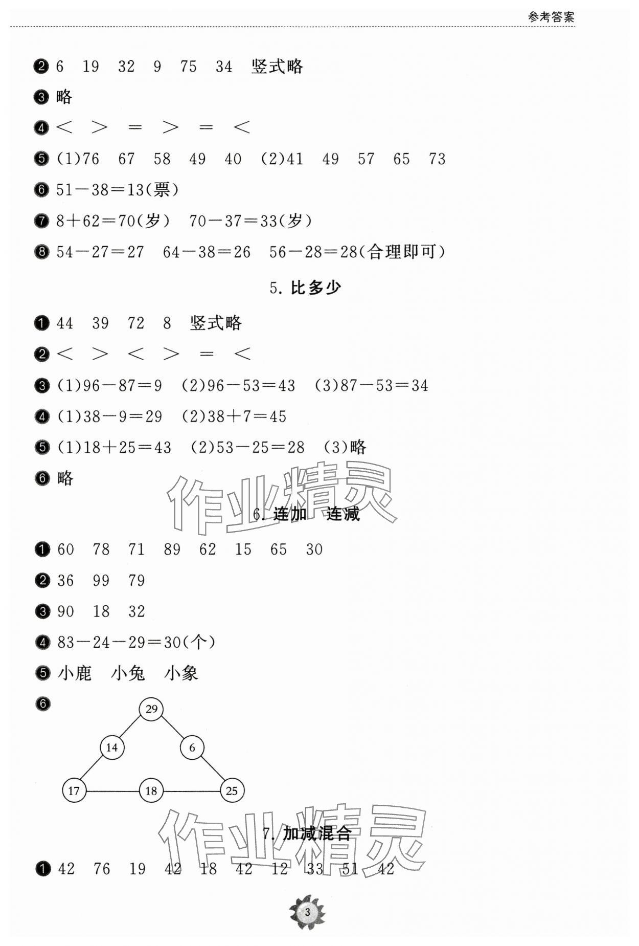 2024年同步練習(xí)冊(cè)山東友誼出版社二年級(jí)數(shù)學(xué)上冊(cè)人教版 第3頁
