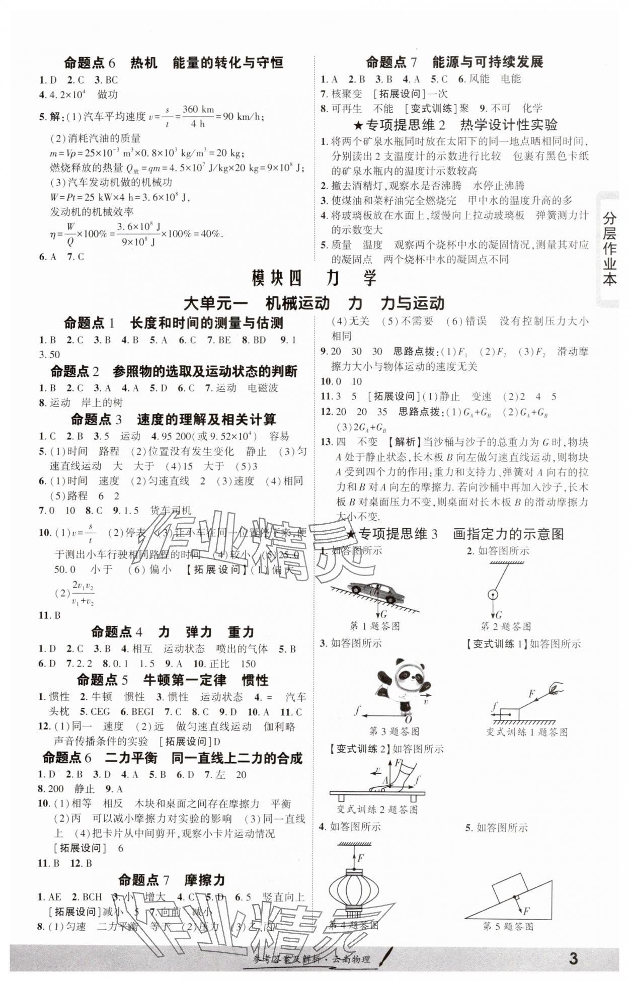 2025年一战成名考前新方案物理云南专版 第3页