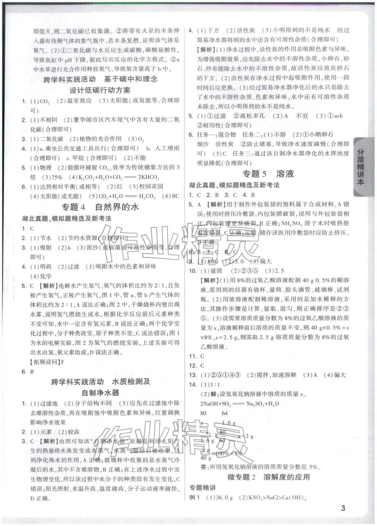 2026年万唯中考试题研究九年级化学湖北专版&nbsp;第3页