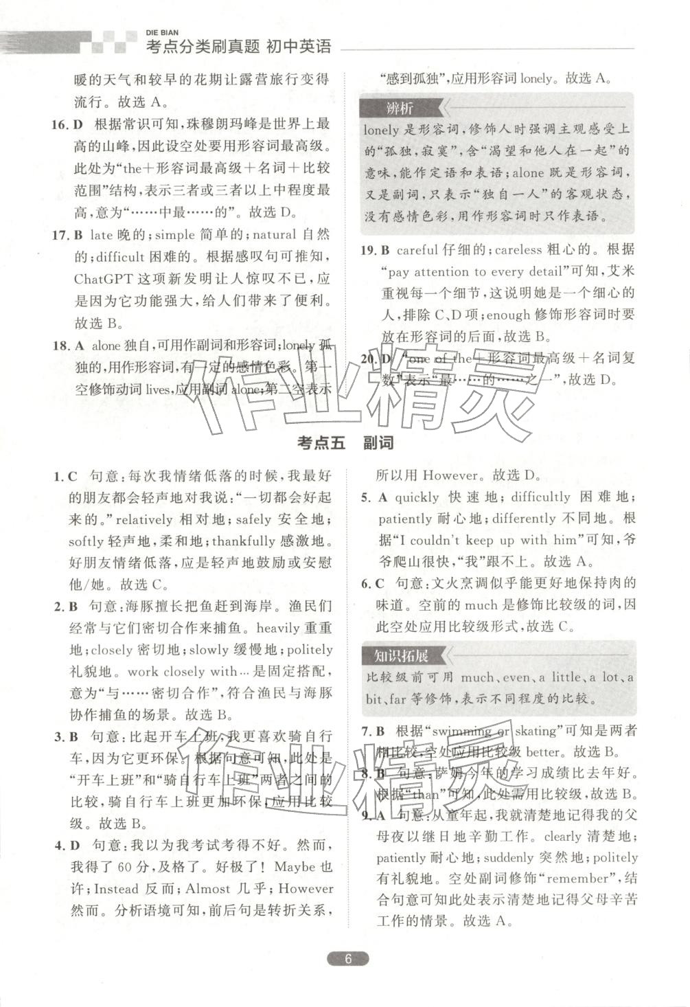 2026年考点分类刷真题英语&nbsp;第6页