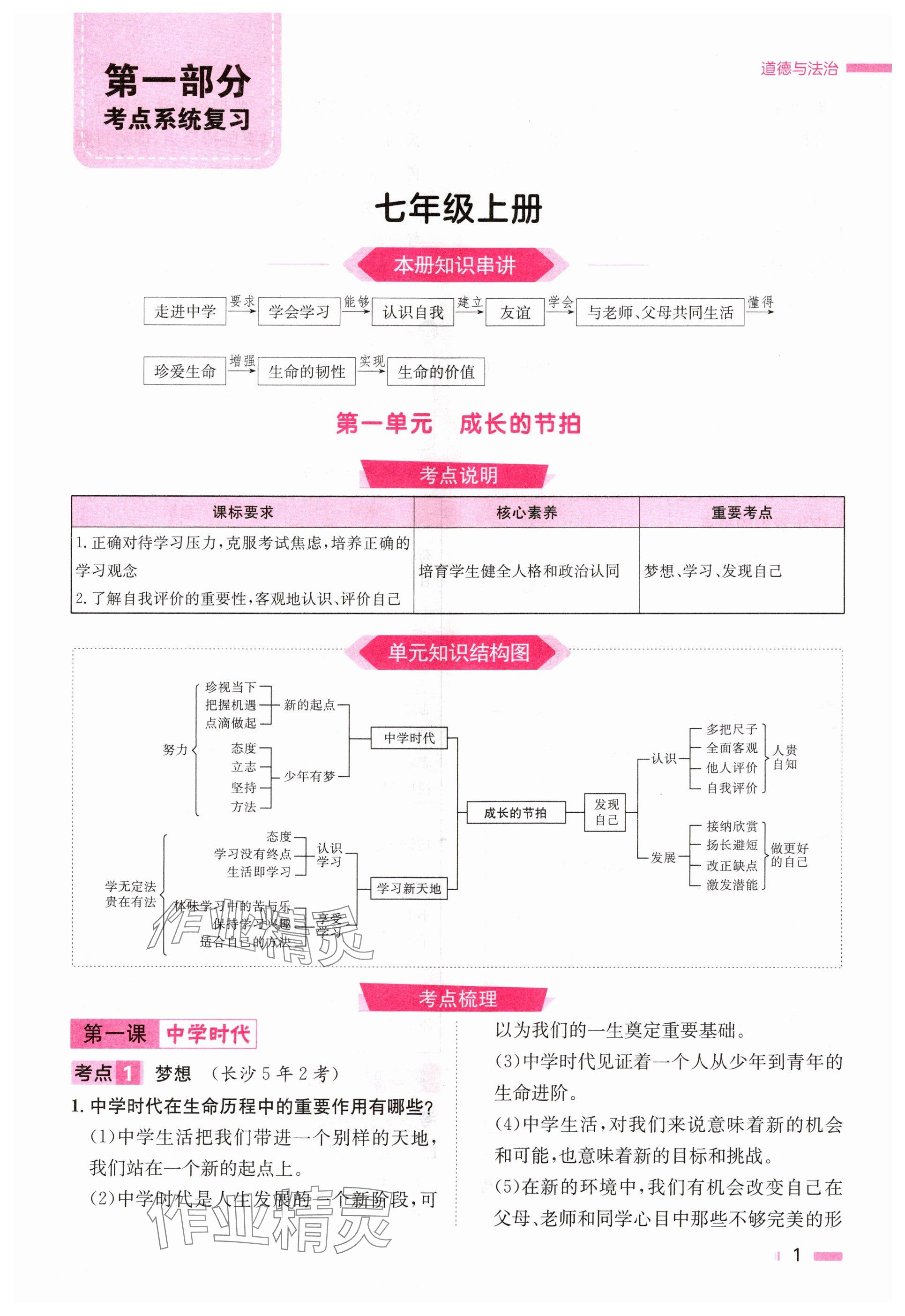 2024年全效學(xué)習(xí)中考學(xué)練測(cè)道德與法治湖南專(zhuān)版 參考答案第1頁(yè)