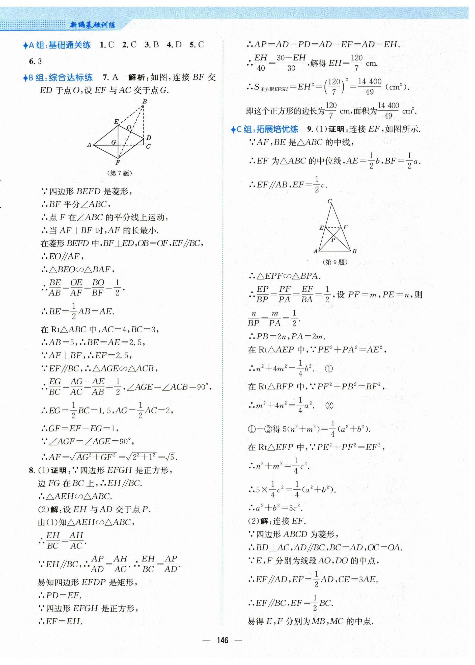 2024年新编基础训练九年级数学下册人教版 第14页