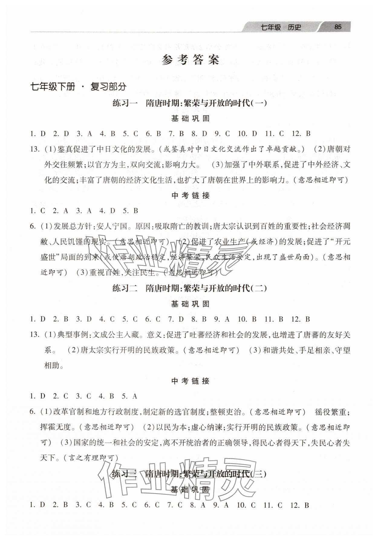 2025年暑假生活河北美術(shù)出版社七年級(jí)歷史 第1頁