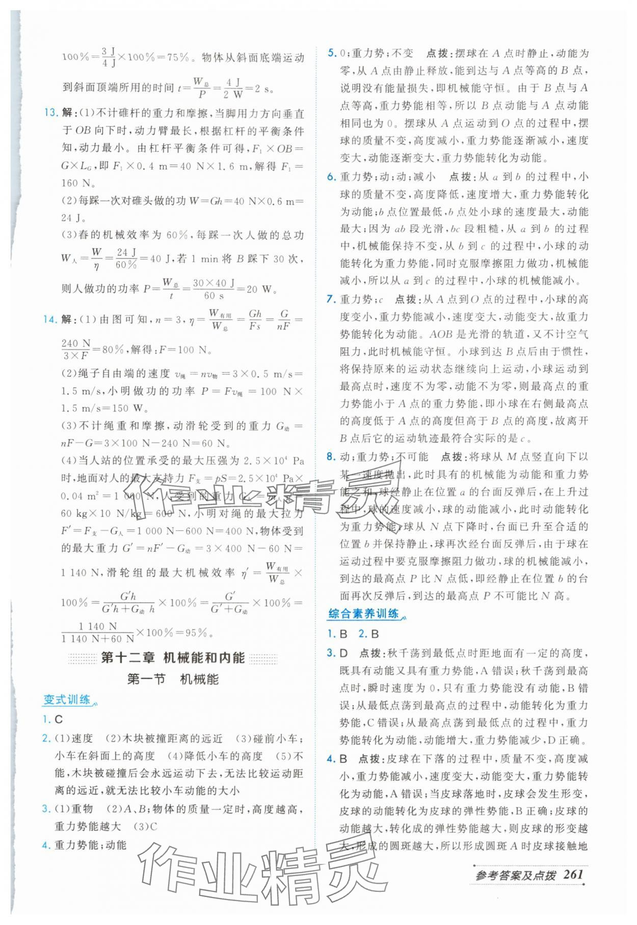 2025年特高级教师点拨九年级物理上册苏科版 第7页