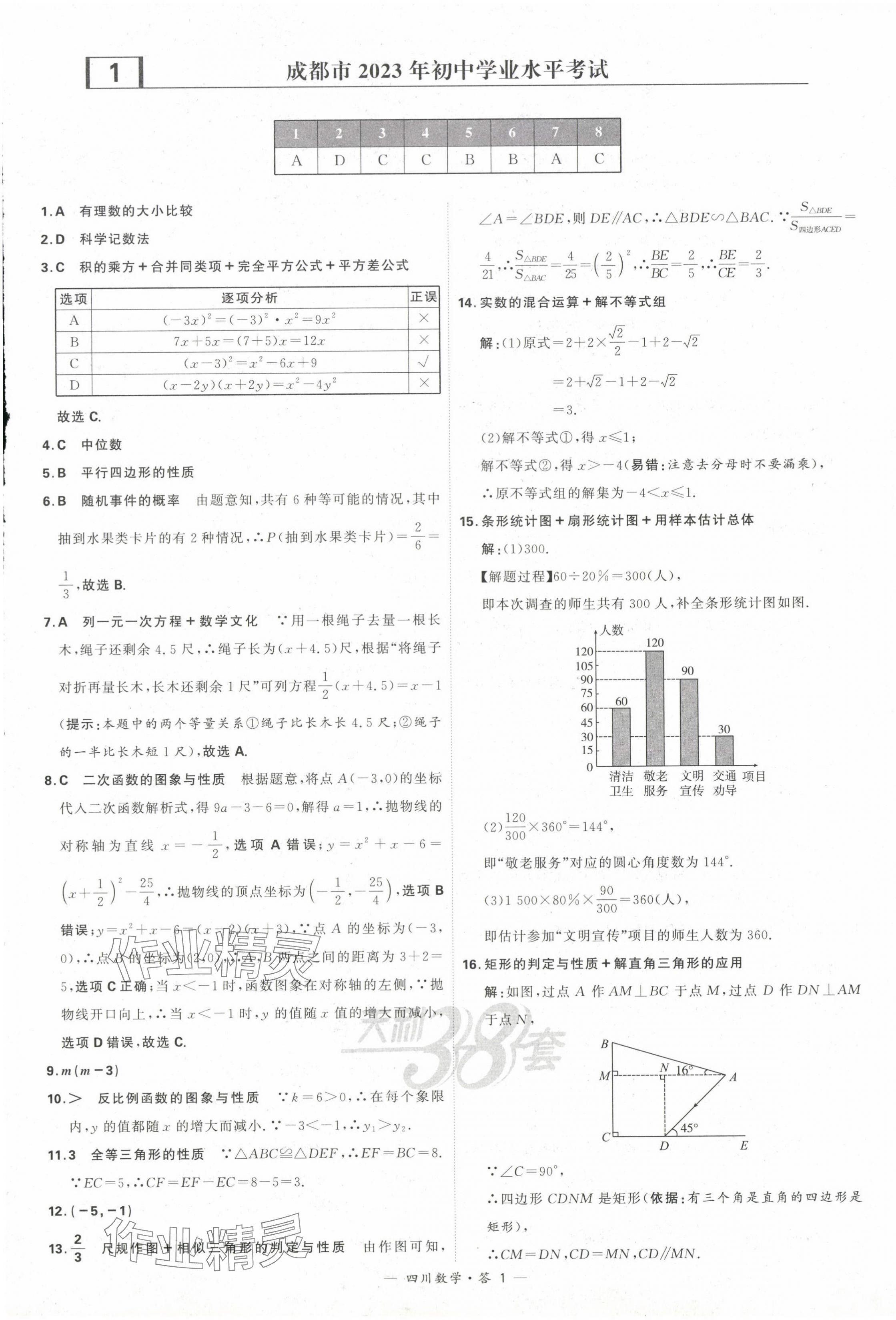 2024年天利38套中考試題精選數(shù)學(xué)四川專版 第3頁