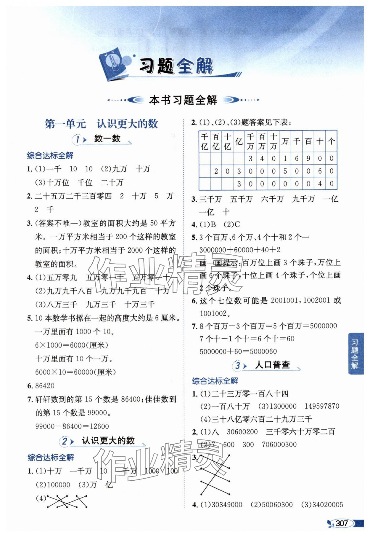2025年教材全解四年级数学上册北师大版 第1页
