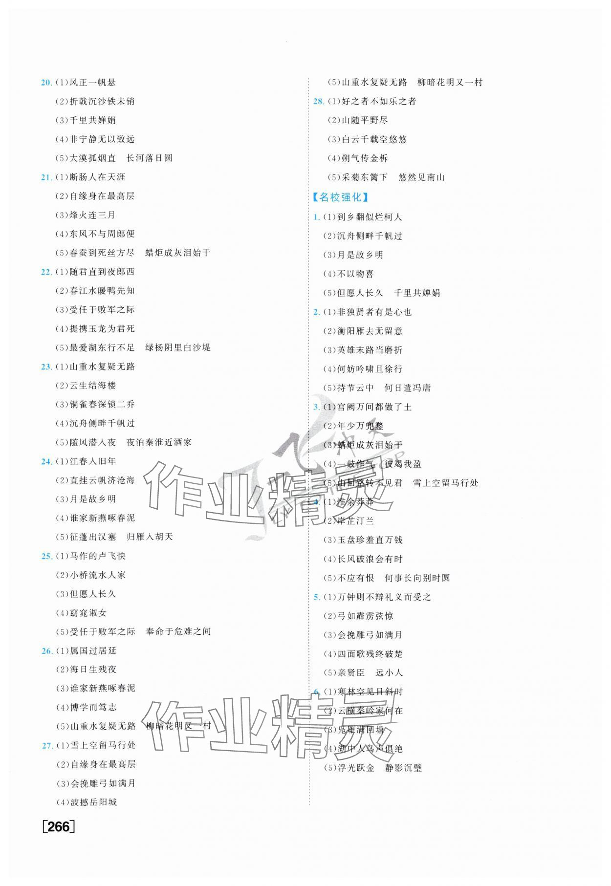 2025年一飛沖天中考專項精品試題分類語文 參考答案第10頁