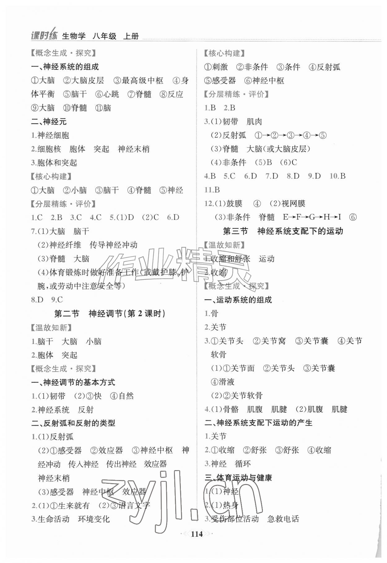 2026年课时练内蒙古少年儿童出版社八年级生物上册人教版&nbsp;第2页