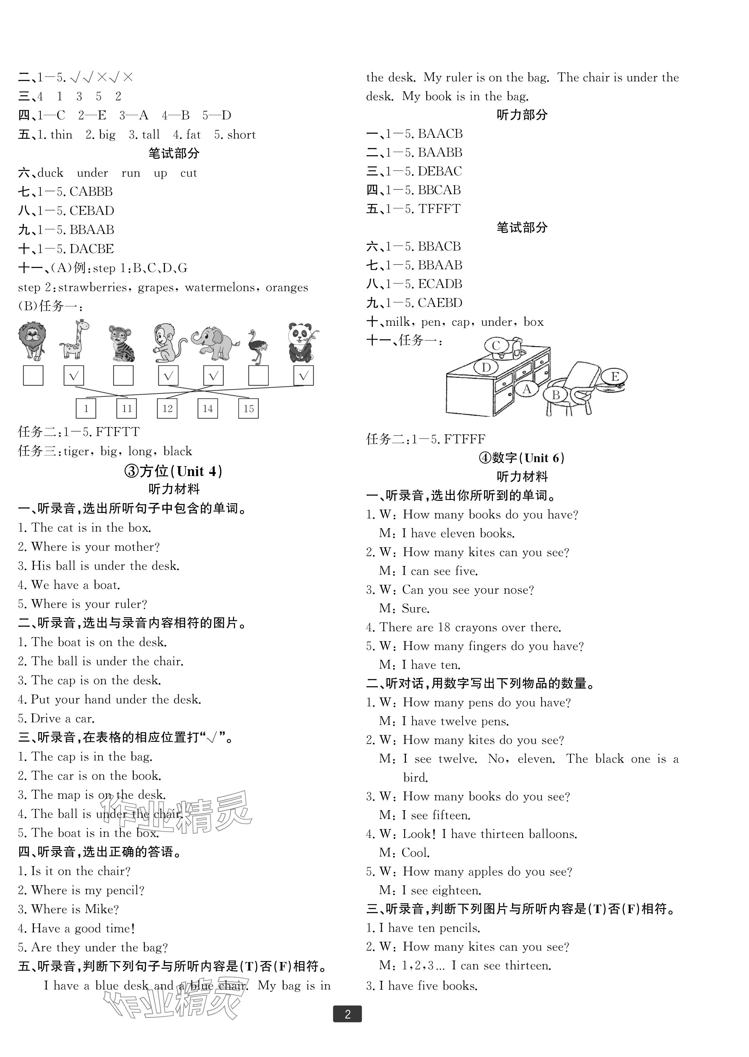 2024年浙江新期末三年級(jí)英語(yǔ)下冊(cè)人教版寧波專版 參考答案第2頁(yè)