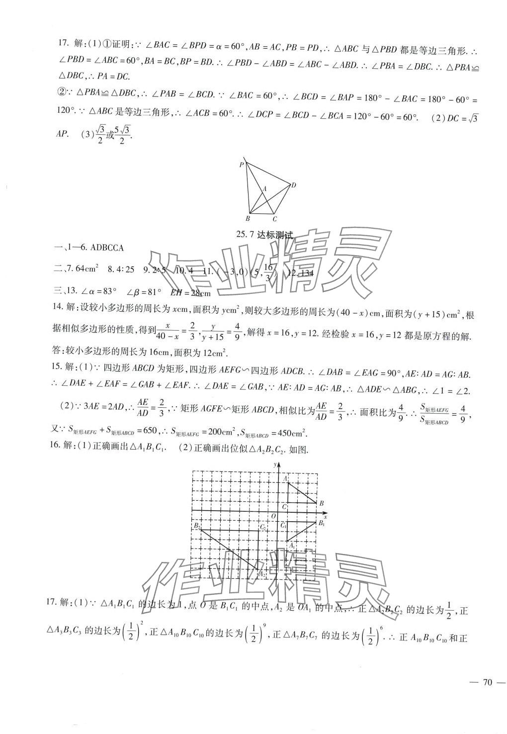 2024年海淀金卷九年級(jí)數(shù)學(xué)全一冊(cè)冀教版 第7頁