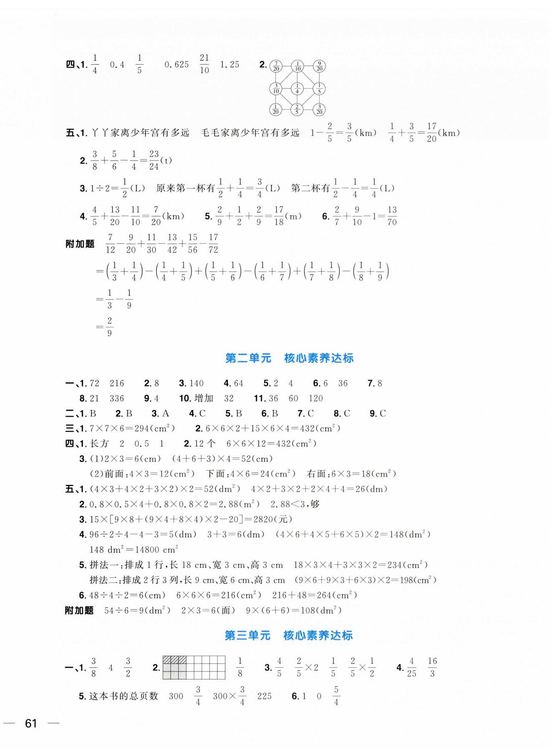 2025年陽光同學(xué)一線名師全優(yōu)好卷五年級數(shù)學(xué)下冊北師大版 第2頁