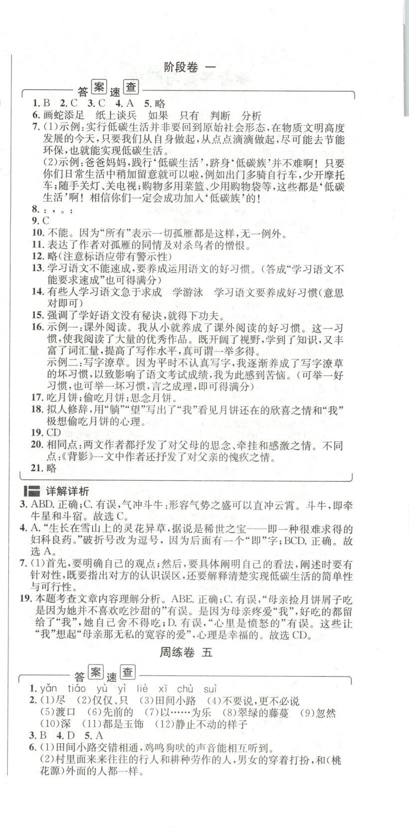 2025年陽光奪冠八年級語文下冊人教版 第6頁