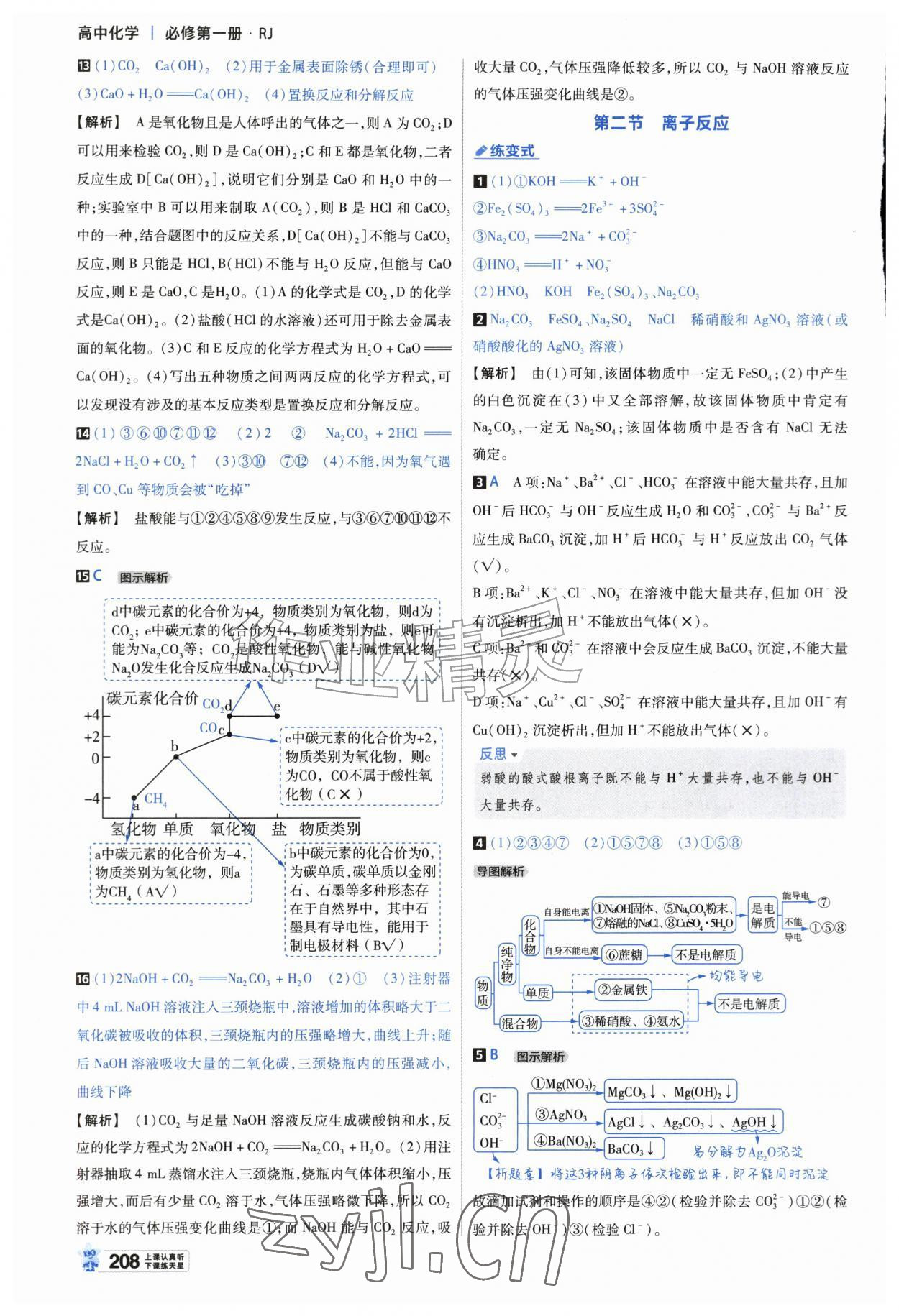2026年教材帮高中化学必修第一册苏教版&nbsp;参考答案第3页