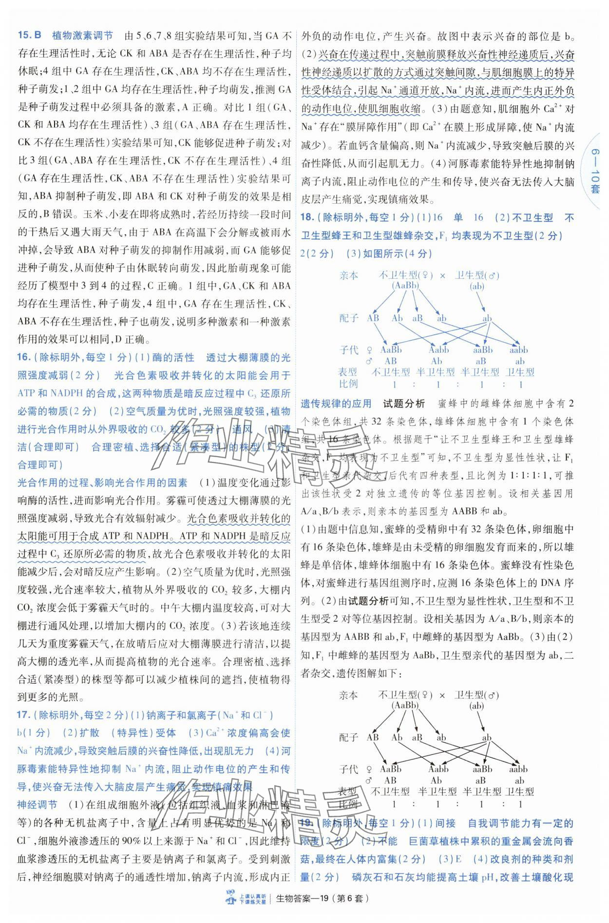2025年高考沖刺優(yōu)秀模擬試卷匯編45套生物 第19頁
