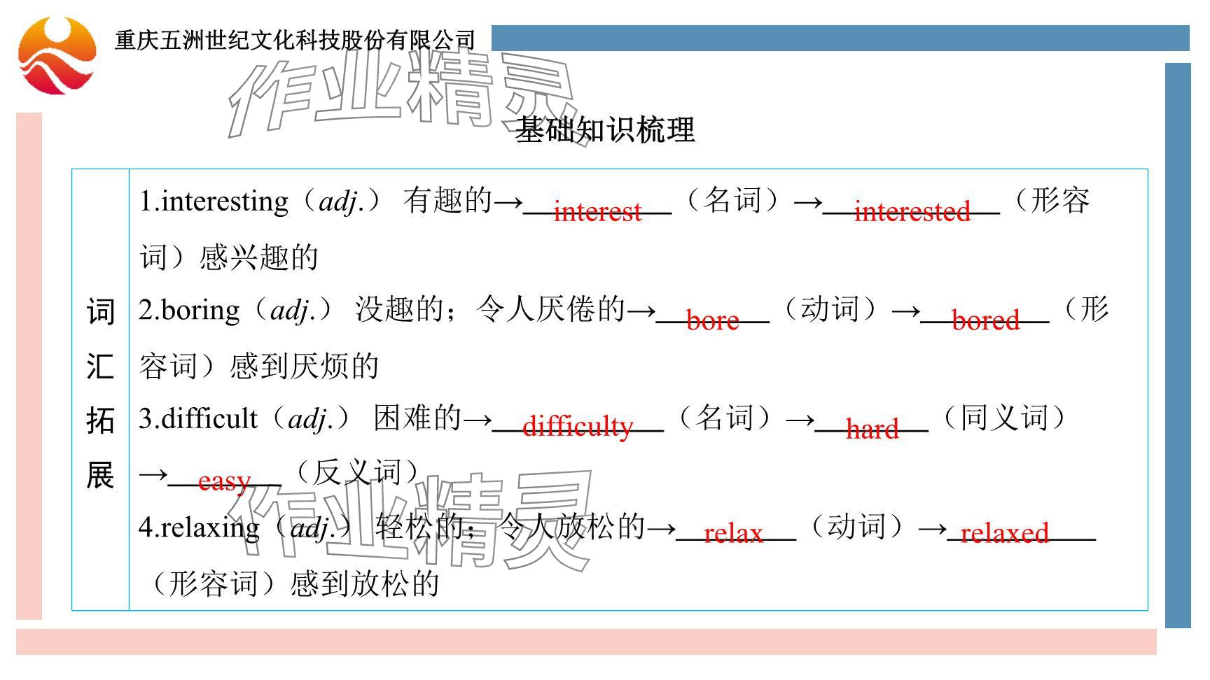 2024年重慶市中考試題分析與復(fù)習(xí)指導(dǎo)英語(yǔ) 參考答案第50頁(yè)