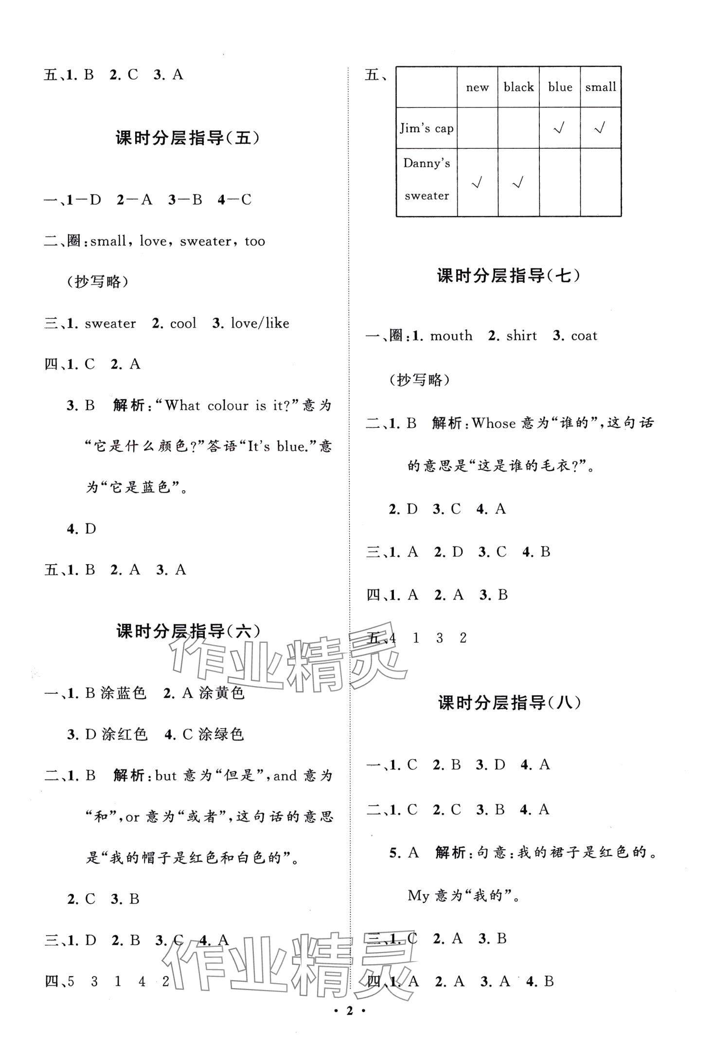 2024年同步練習冊分層指導三年級英語下冊魯科版五四制 第2頁