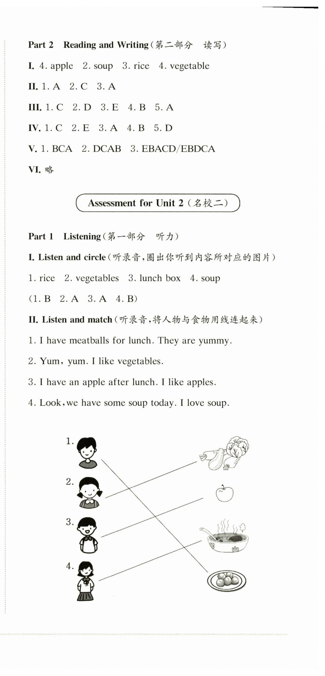 2025年上海名校名卷一年級英語下冊滬教版五四制 第6頁