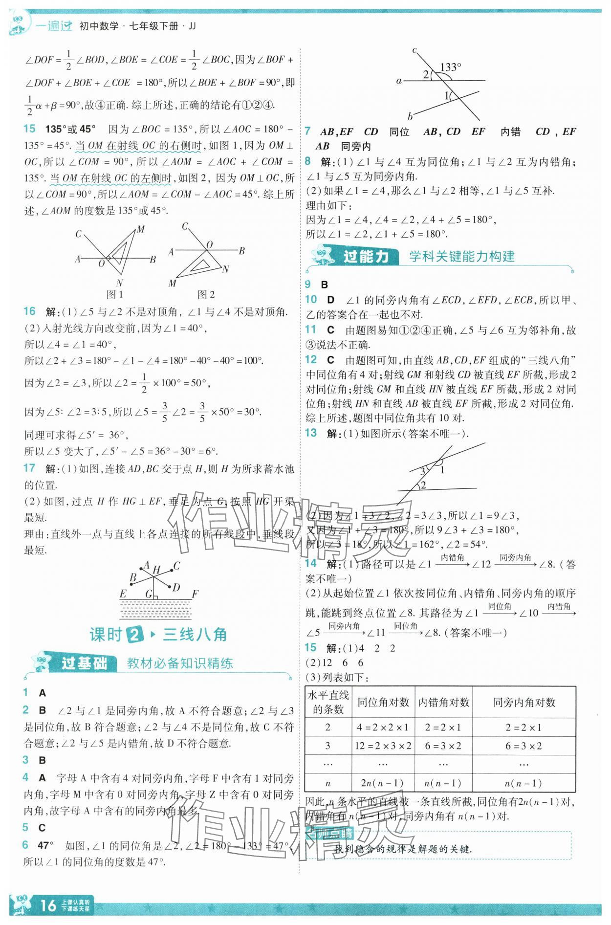 2025年一遍過(guò)七年級(jí)數(shù)學(xué)下冊(cè)冀教版 第16頁(yè)