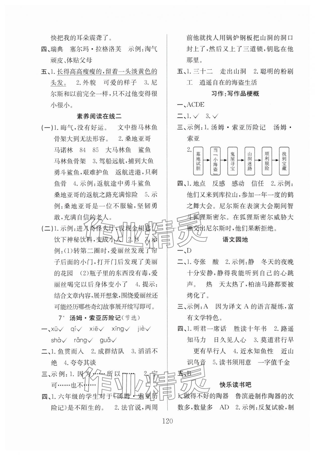 2024年陽(yáng)光課堂課時(shí)作業(yè)六年級(jí)語(yǔ)文下冊(cè)人教版 第4頁(yè)