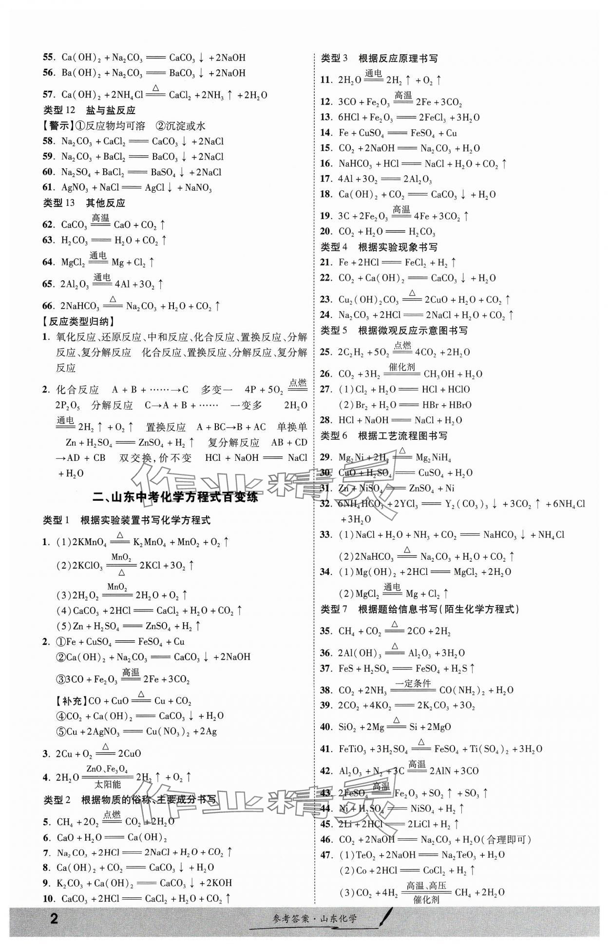 2024年一战成名考前新方案化学山东专版 第2页