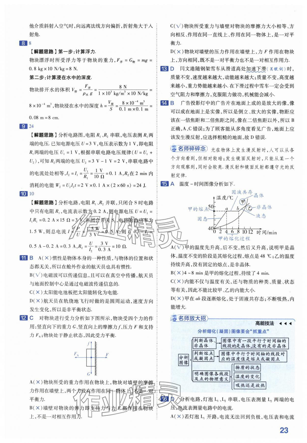 2024年金考卷45套汇编物理安徽专版 第23页