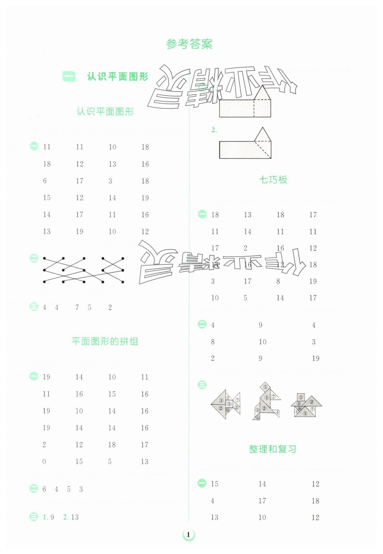 2025年金牛耳計算天天練一年級數學下冊人教版 第1頁