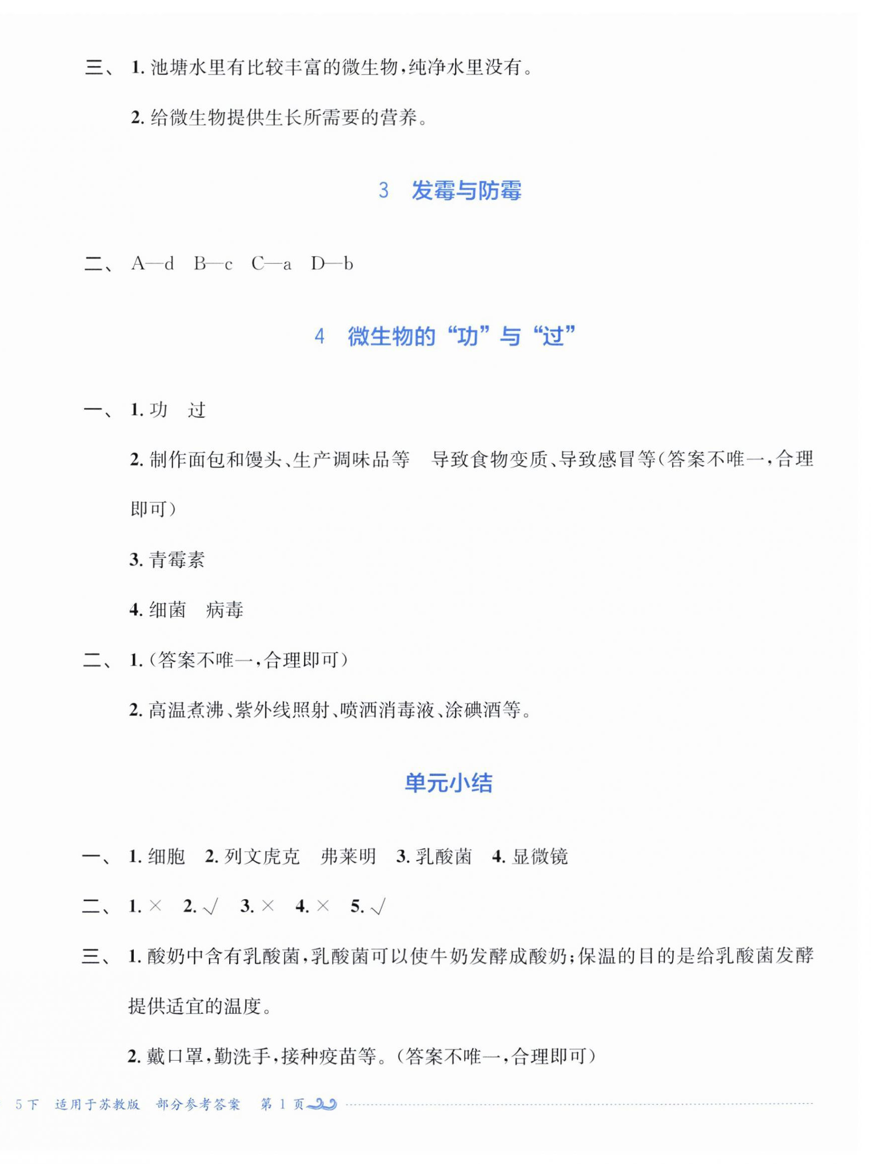 2026年小学生学习实践园地五年级科学下册苏教版&nbsp;第2页