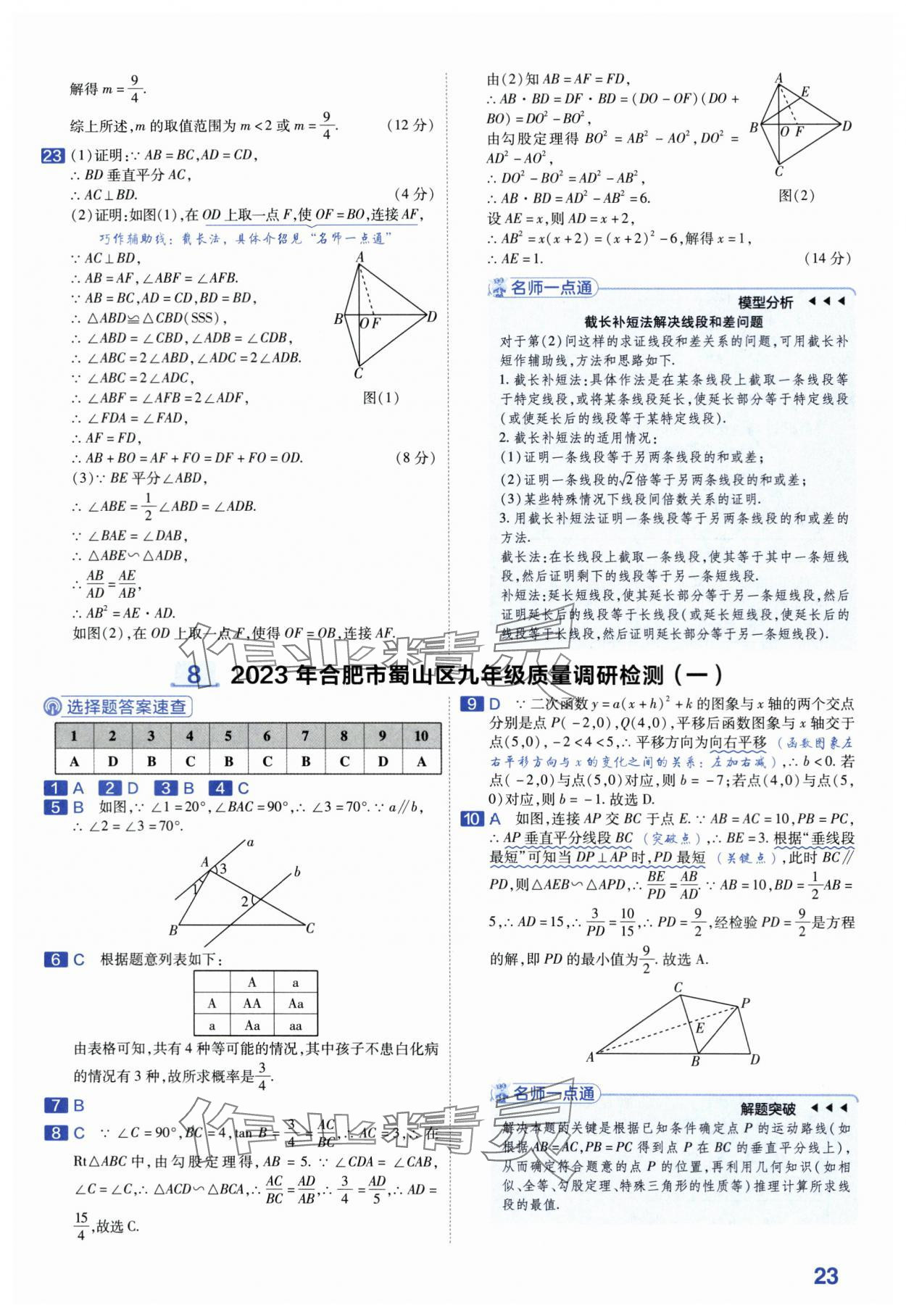 2024年金考卷45套匯編數(shù)學(xué)安徽專版 第23頁