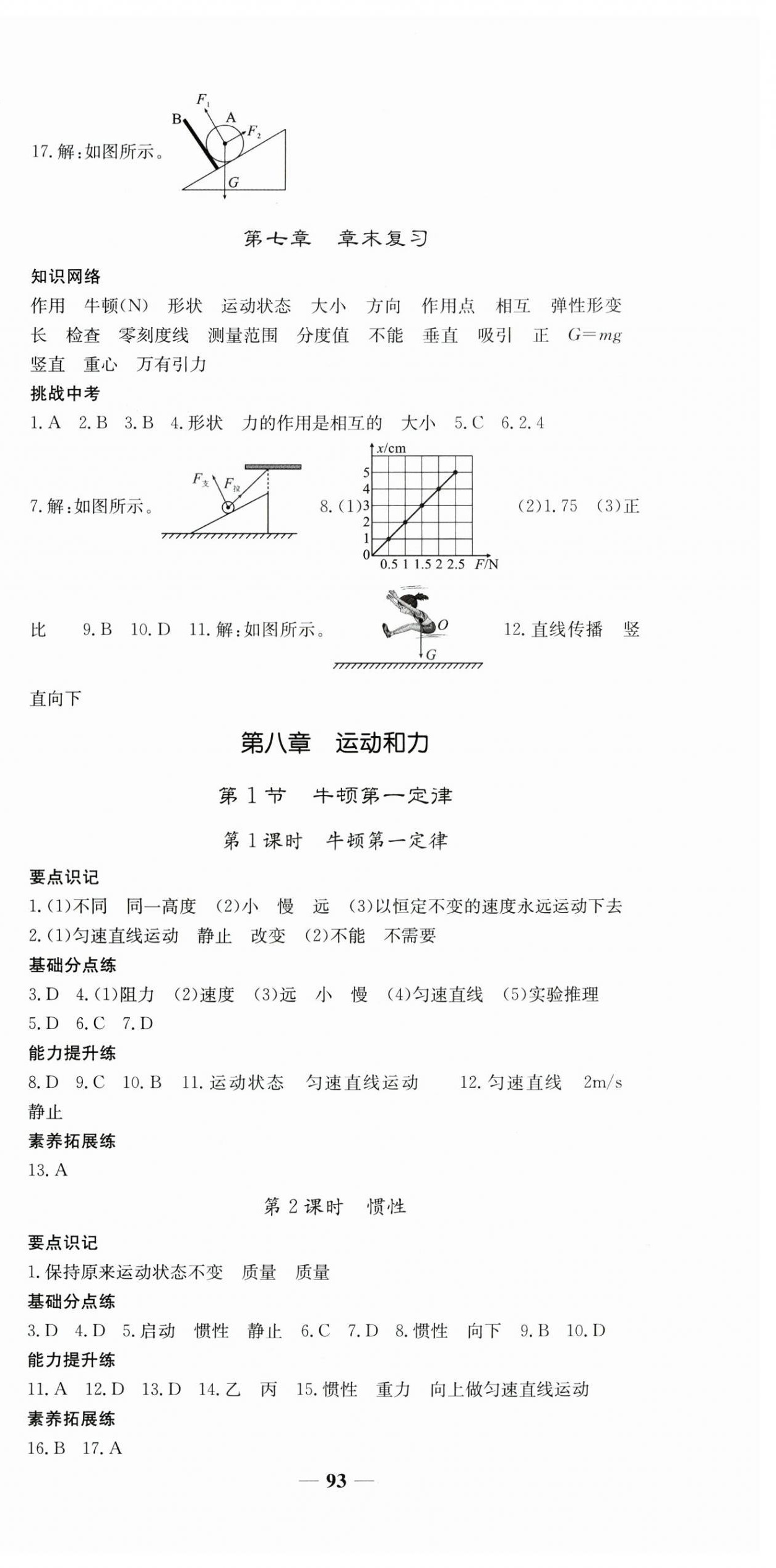 2025年名校點睛八年級物理下冊人教版 第3頁
