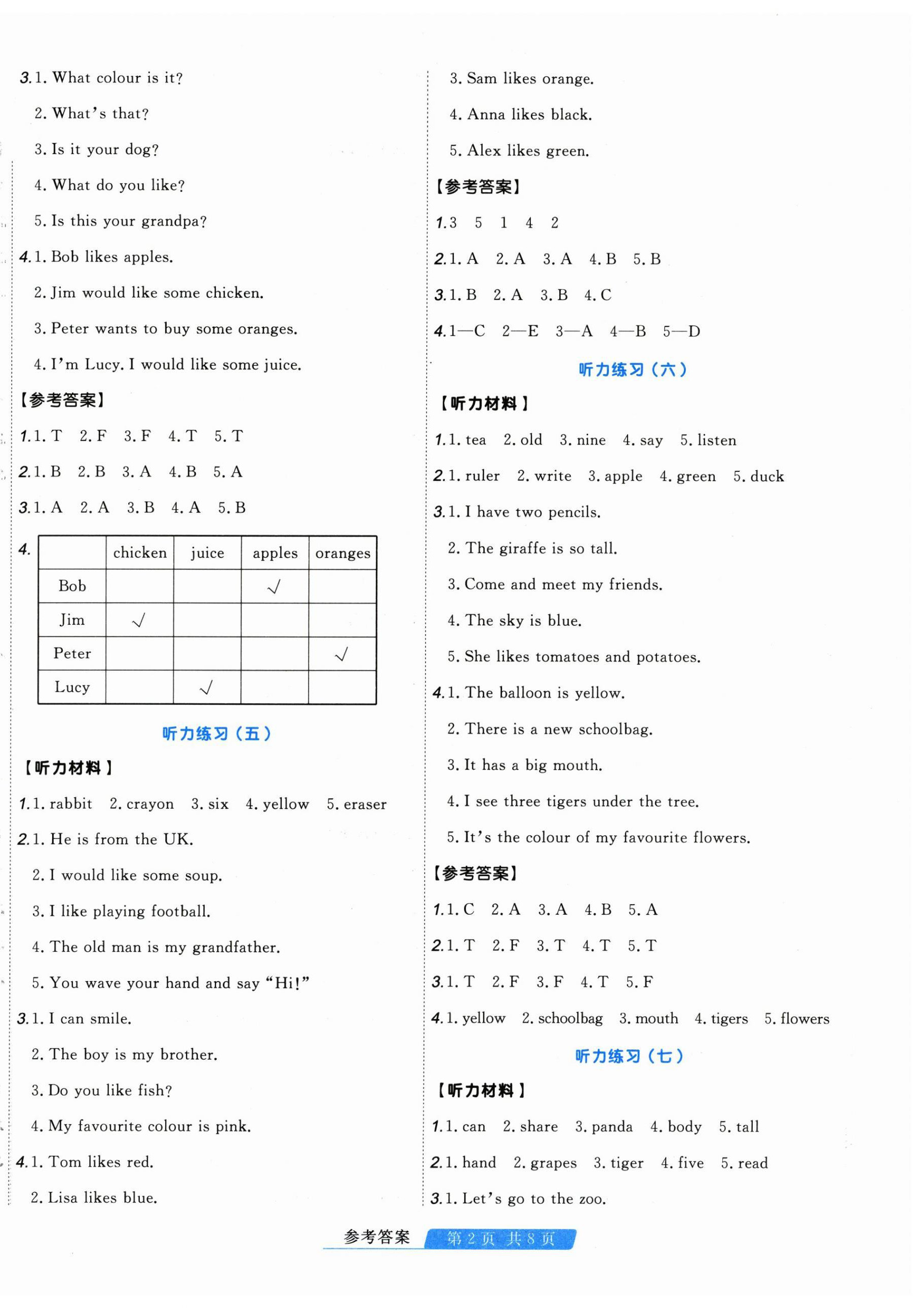 2026年快樂假期天津人民出版社三年級英語人教版&nbsp;第2頁
