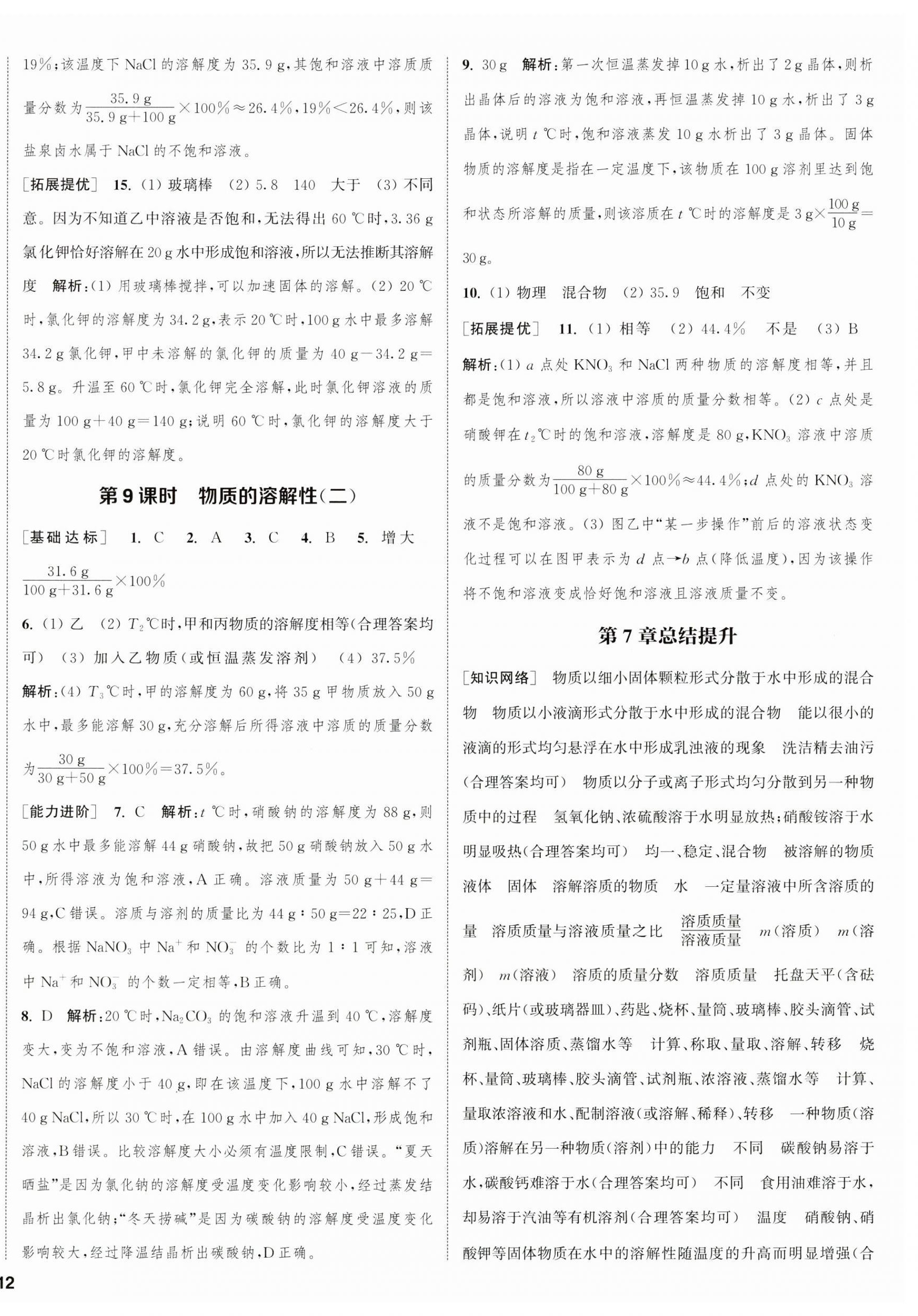 2025年金鑰匙提優(yōu)訓(xùn)練課課練九年級化學(xué)下冊滬教版徐州專版 第4頁