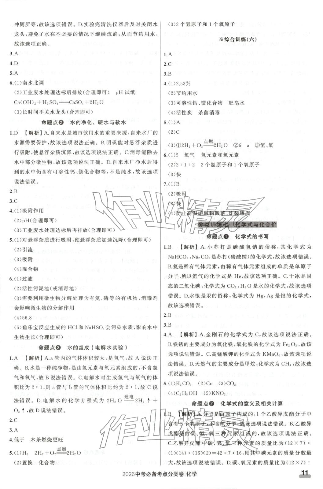 2026年中考必備考點(diǎn)分類卷九年級(jí)化學(xué)遼寧專版&nbsp;第11頁