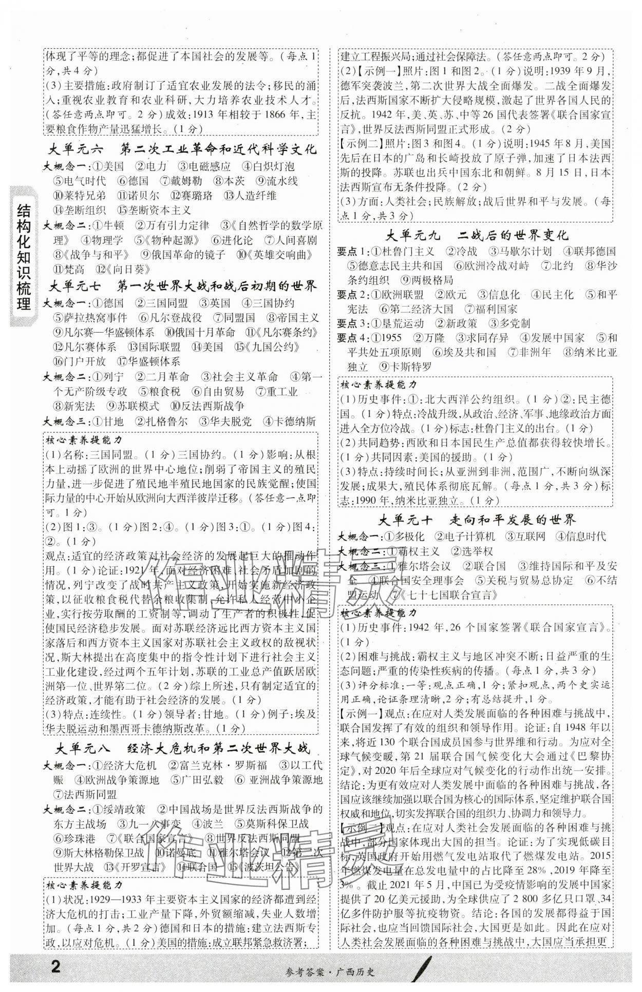 2024年一战成名新中考历史广西专版 第2页