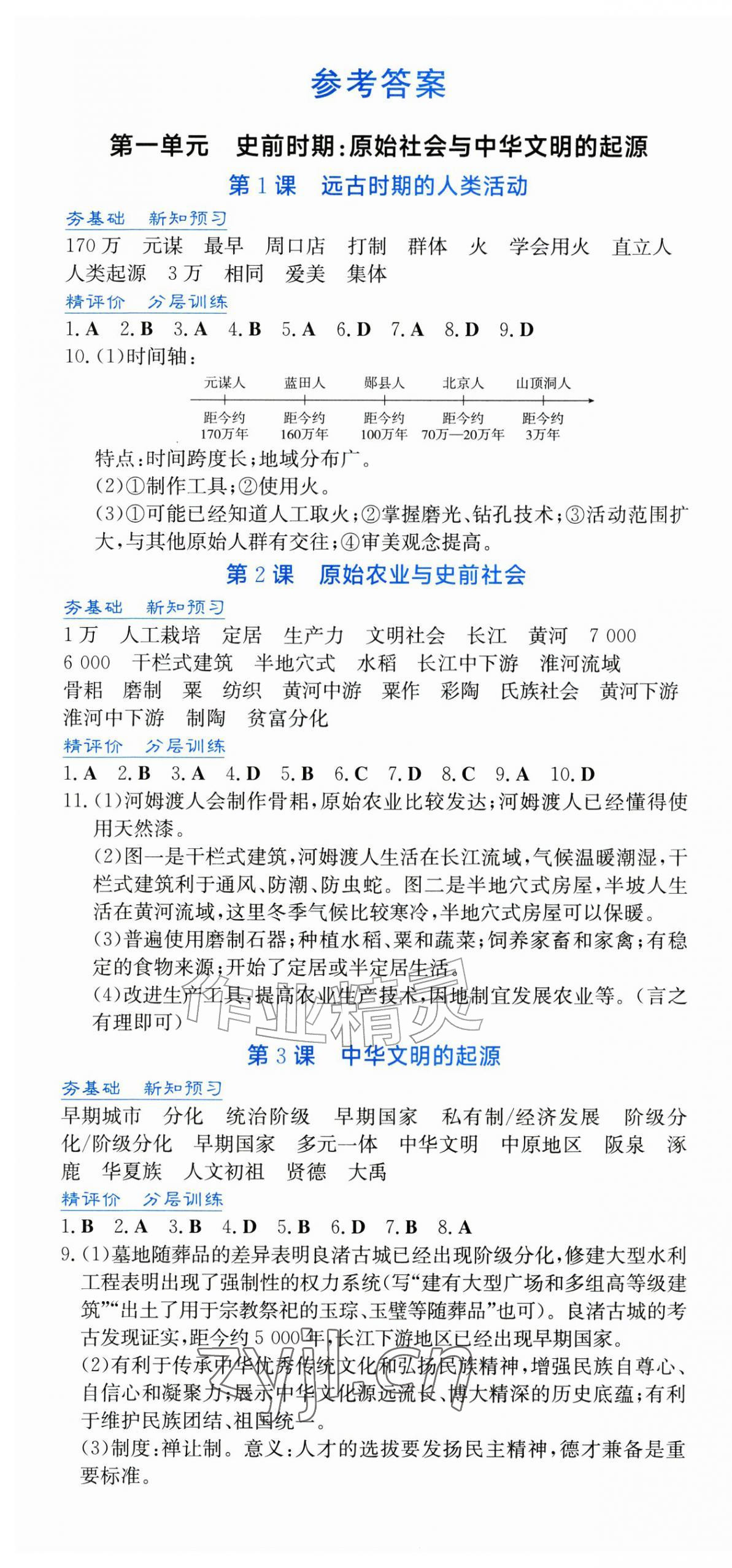 2026年新课程实践与探究丛书七年级历史上册人教版&nbsp;第1页